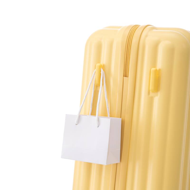 Anmytek 20"/24"/28" Orange Hardshell Luggage Set 3 Piece Spinner Wheels TSA Lock Carry On Check In Travel