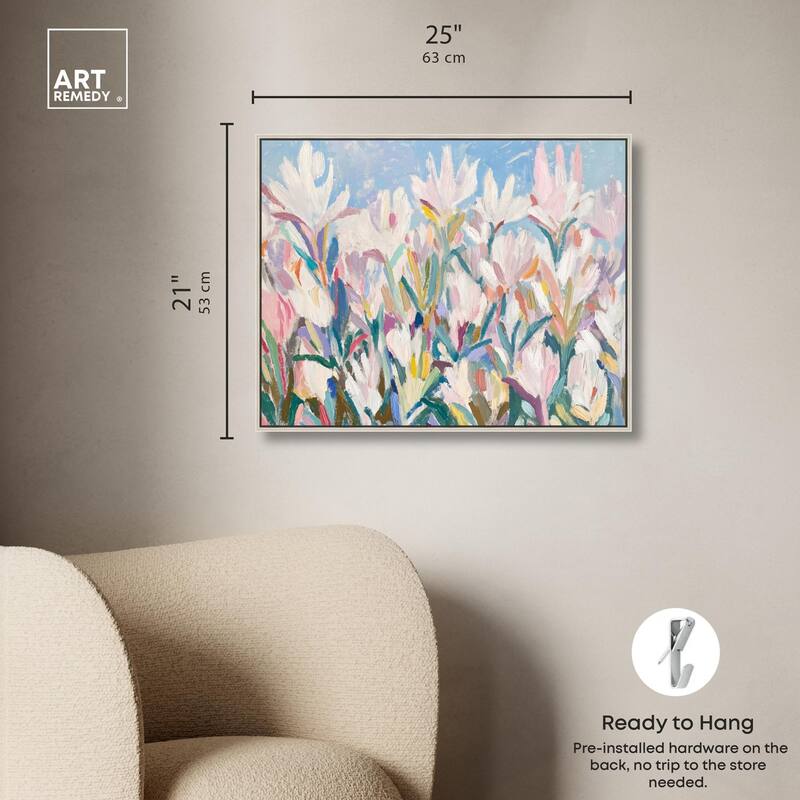 Morning Mist Bloom II Canvas by Art Remedy