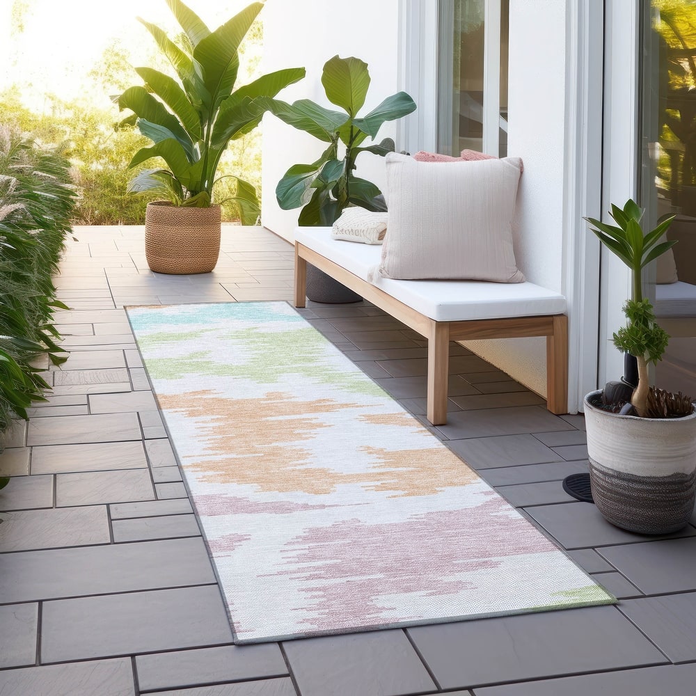 Machine Washable Indoor/ Outdoor Chantille Global Boho Rug