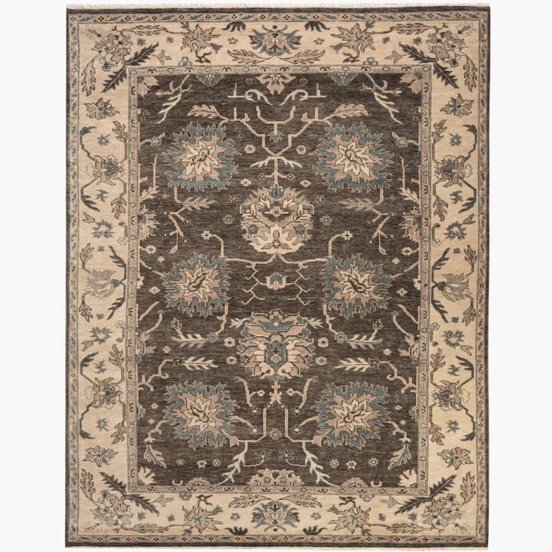 Ben Soleimani Ayla New Zealand Wool Hand-Knotted Rug - 6' x 9' - Grey
