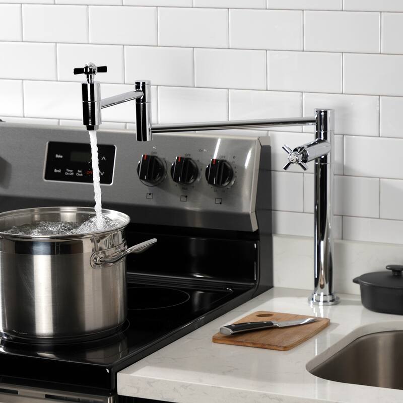 Millennium Two-Handle 1-Hole Deck Mount Pot Filler Faucet