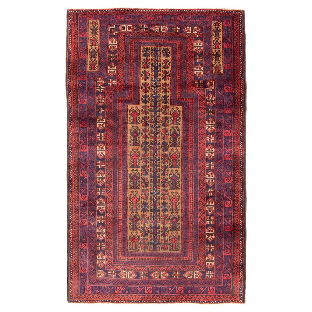 Teimani Brown Rug 2'11" x 4'11" - 2'11 x 4'11