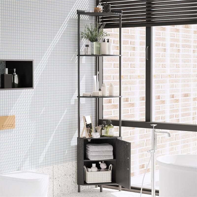 Bathroom Shelves - 11.69"D x 11.69"W x 65.43"H