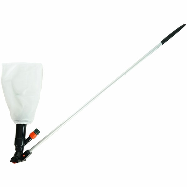10" White and Black Jet Vac Kit with 5 Piece Aluminum Pole and Replaceable Net - N/A