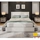 preview thumbnail 21 of 29, Platform Bed with Channel Tufted Corduroy Headboard and 4 Storage Drawers