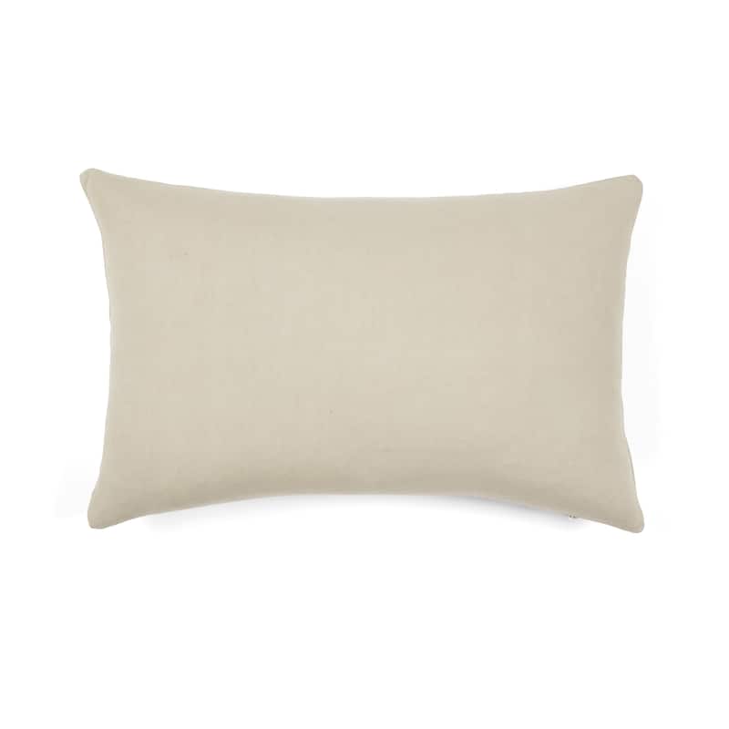 Lush Decor Family Chenille Embroidery Script Cotton Decorative Pillow Cover