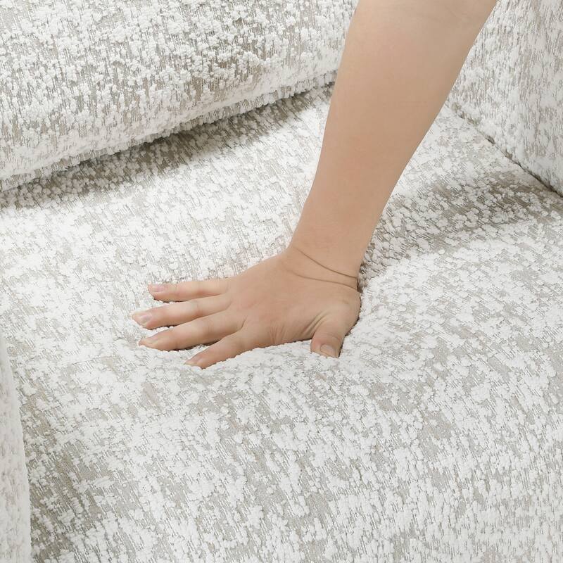 Quinn 33" Jacquard Swivel Chair - Lumbar Pillow, 360-Degree Swivel