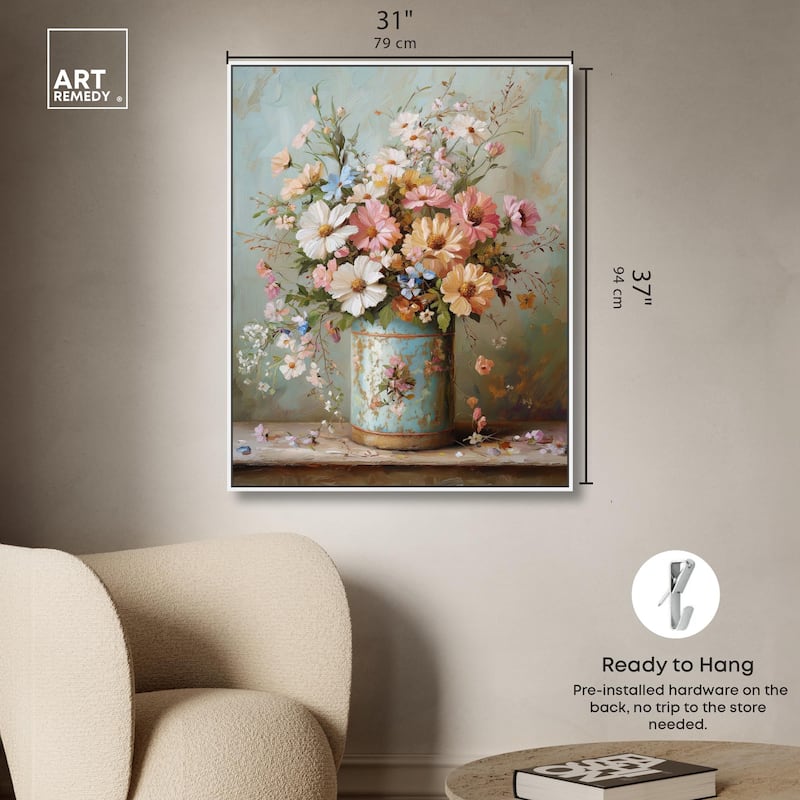 Verse in Violets Canvas by Art Remedy