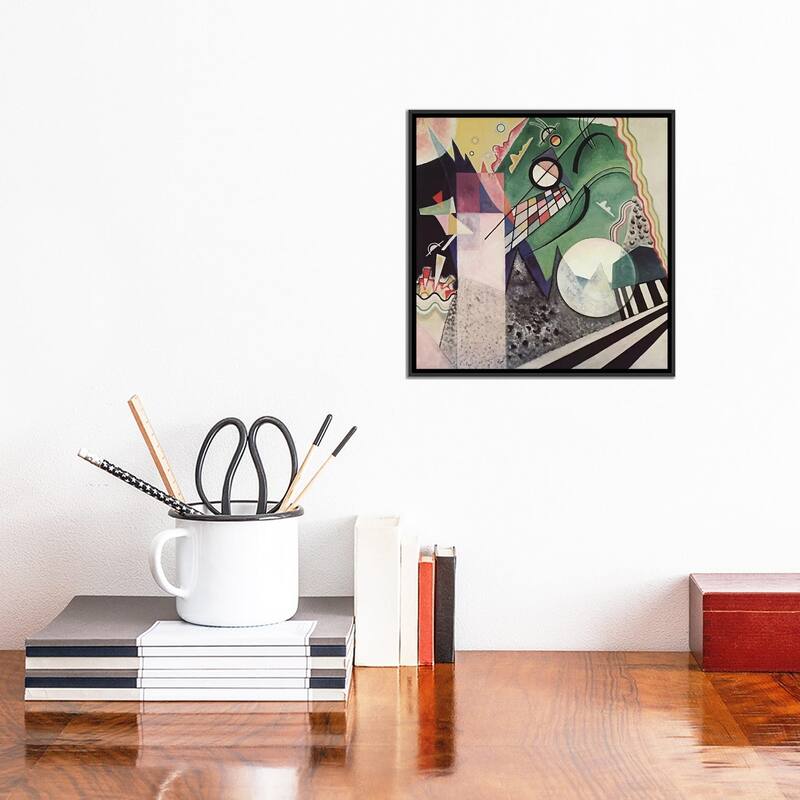 iCanvas "Green Composition" by Wassily Kandinsky Framed Canvas Print