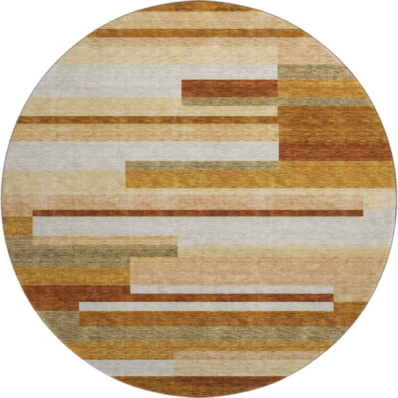 Premium Washable Super Soft Stripes Stacked Mayfield Rug