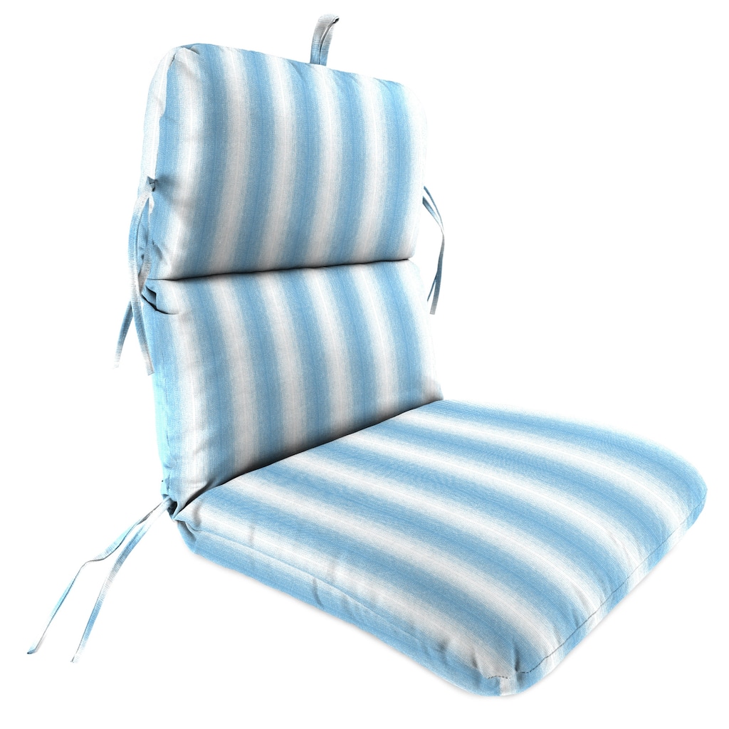 22" x 45" Outdoor Chair Cushion with Ties and Loop - 45'' L x 22'' W x 5'' H