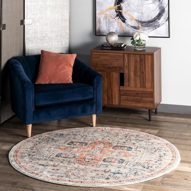 Nuloom Transitional Vintage Medallion Mcfarlad Area Rug