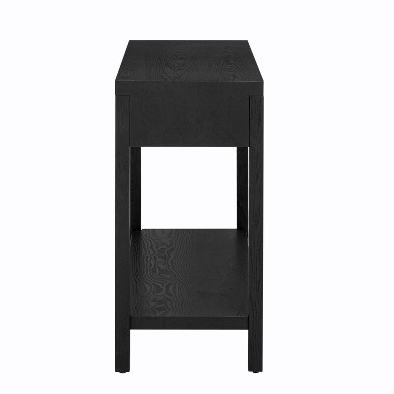 Modern Ash Veneer Console Table - Striped Design for a Stylish Touch