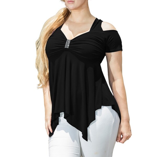 women's plus size bling shirts
