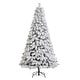preview thumbnail 76 of 131, Glitzhome 6FT/7.5FT/9FT/11FT Snow Flocked Pre-lit Artificial Fir Christmas Trees