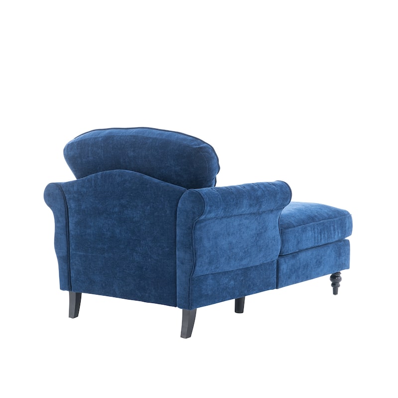 Oversized Chaise Lounge Chenille Chair Indoor Single Sofa with Wide Seat Design Suitable for Living Room Bedroom