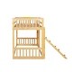 preview thumbnail 11 of 18, Twin Over Twin Floor Bunk Bed, Playhouse Floor Bunk Bed with Climbing Ramp, Ladder, Safety Guardrails