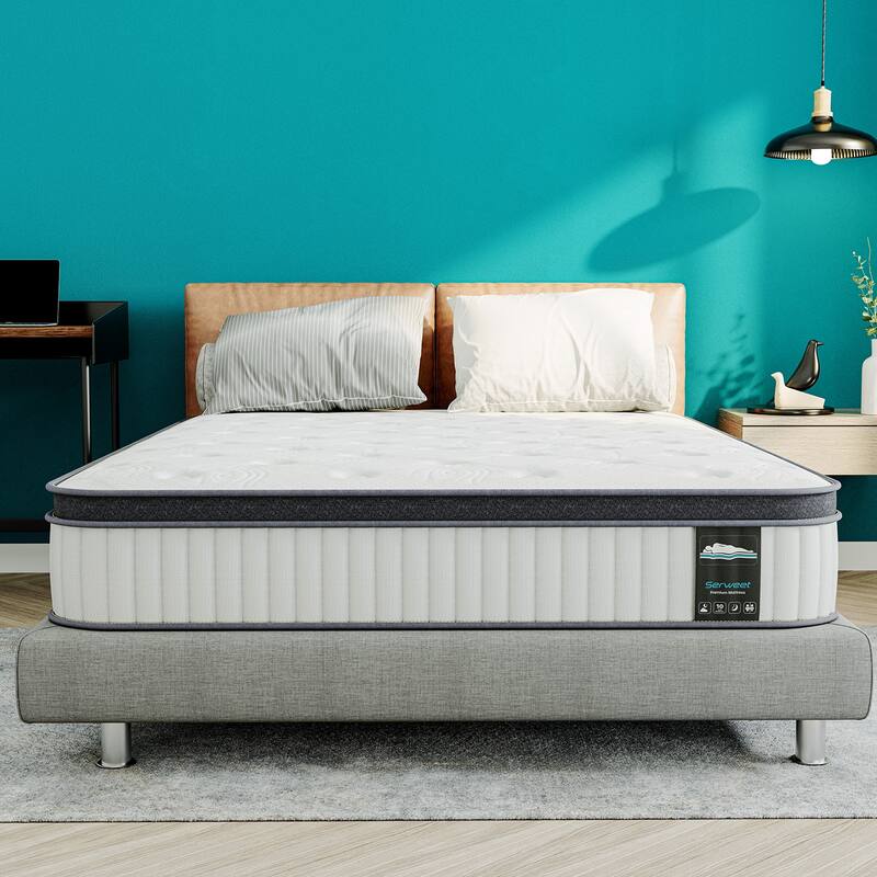14 Inch Memory Foam Hybrid Pocket Spring Mattress,for Master Room,Guest Room - King