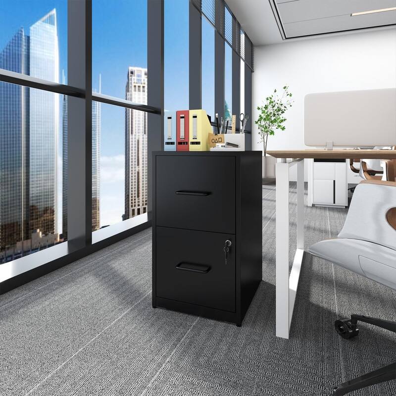 Metal File Cabinet with Drawer Heavy Duty Home Office Steel