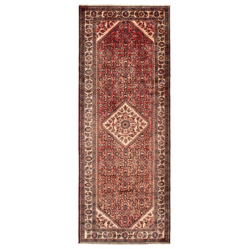 ECARPETGALLERY Hand-knotted Andelz Red Wool Rug - 3'11 x 10'3 - Red - 3'11 x 10'3