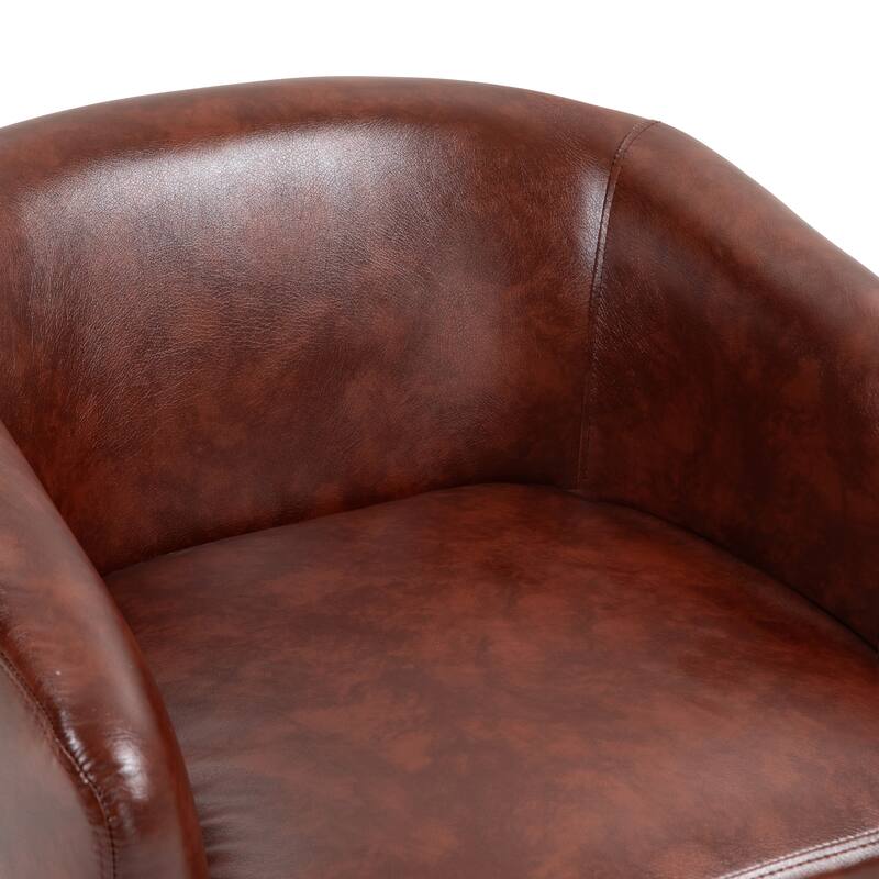 Modern 360°Swivel Accent Chairs Barrel Armchairs