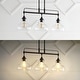 preview thumbnail 5 of 10, Abbott 32.5" 3-Light Farmhouse Industrial Iron/Glass Linear LED Pendant, Oil Rubbed Bronze/Clear by JONATHAN Y