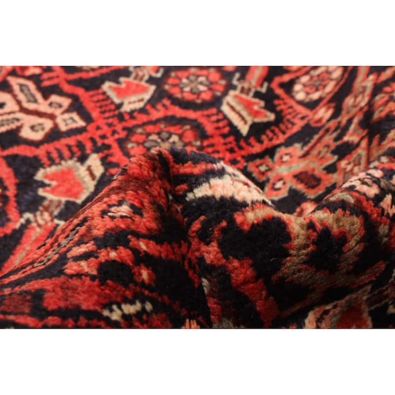 ECARPETGALLERY Hand-knotted Andelz Navy Wool Rug - 3'5 x 9'8