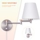 preview thumbnail 21 of 27, CO-Z Plug-in Swing Arm Wall Mount Sconce