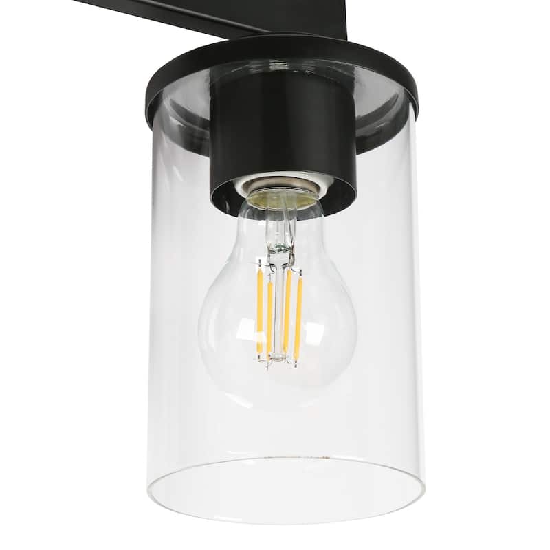 Fora Modern Farmhouse 3/4-Light Bathroom Vanity Lights Glass Wall Sconces