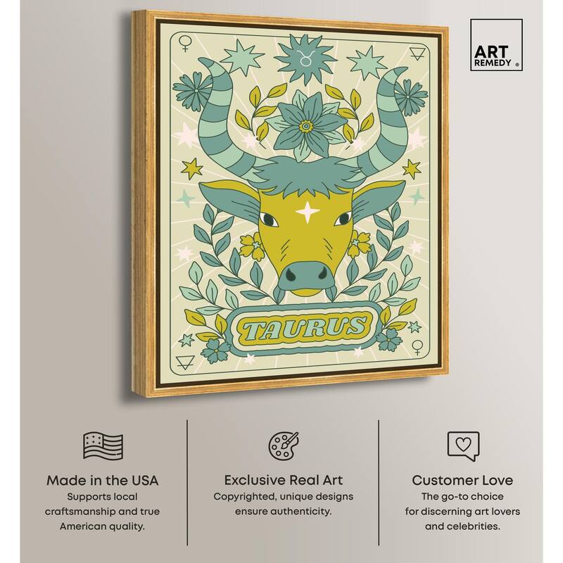 Taurus Stars Card Canvas by Art Remedy
