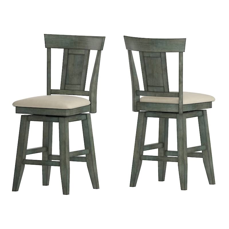 Eleanor Panel Back Wood Swivel Chair by iNSPIRE Q Classic