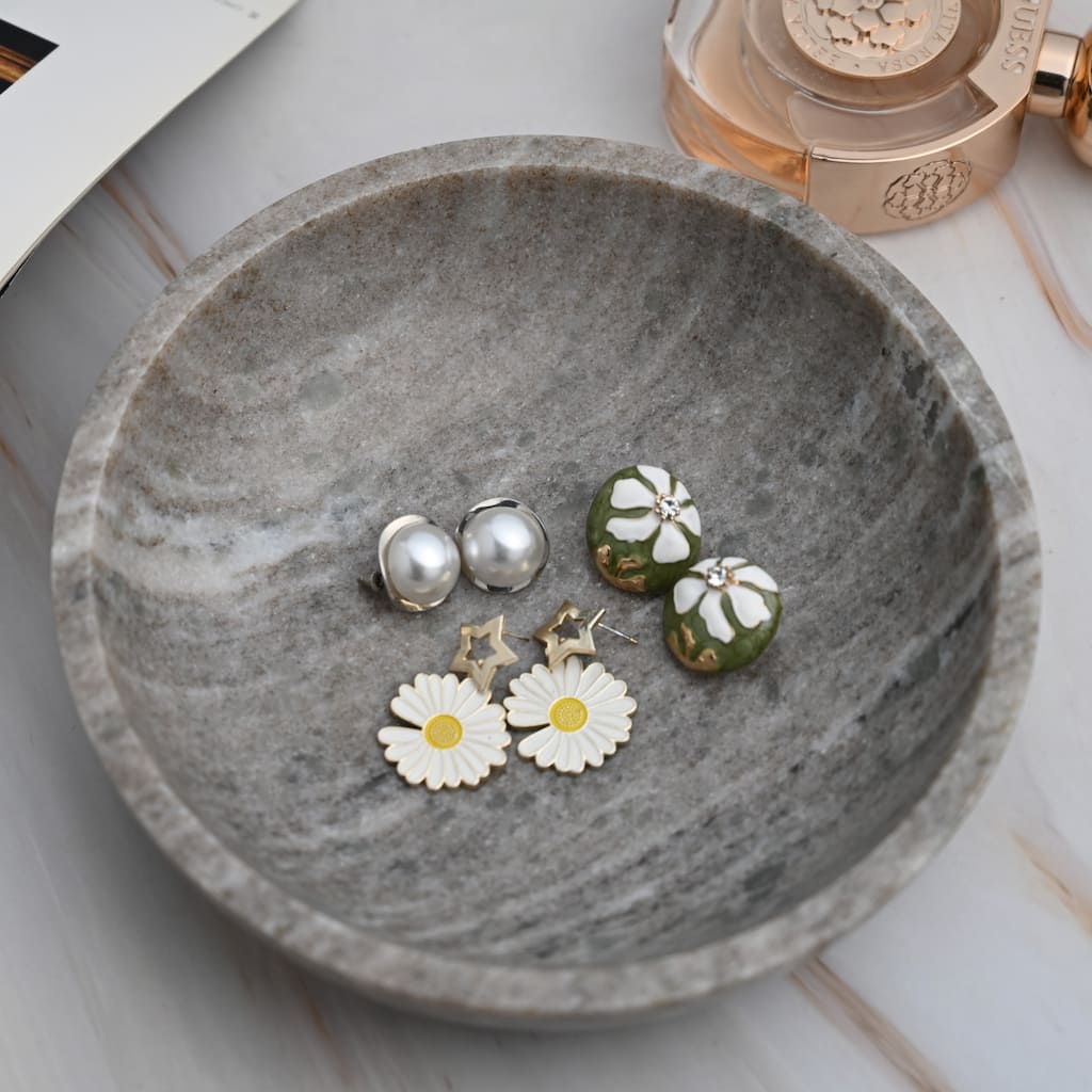 Med. Brown Galaxy Marble Bowl 8"