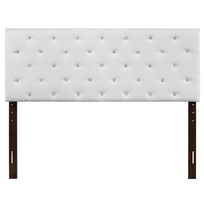 Gothic Grandeur Full Headboard - Adjustable Height Faux Leather - Bedroom Decor Upgrade