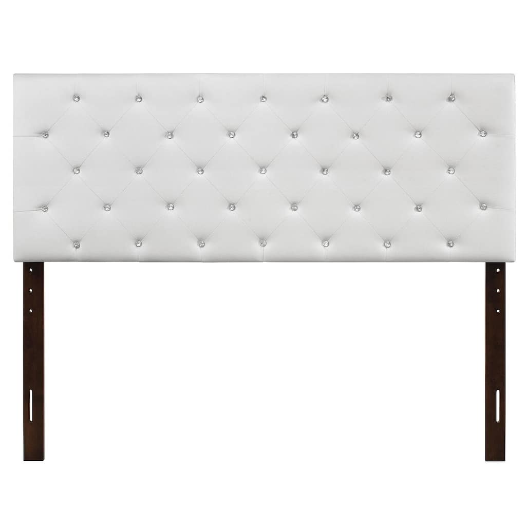 Gothic Grandeur Full Headboard - Adjustable Height Faux Leather - Bedroom Decor Upgrade