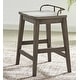 preview thumbnail 1 of 4, Steve Silver Rigby Smokey Oak 24-inch Counter Stool