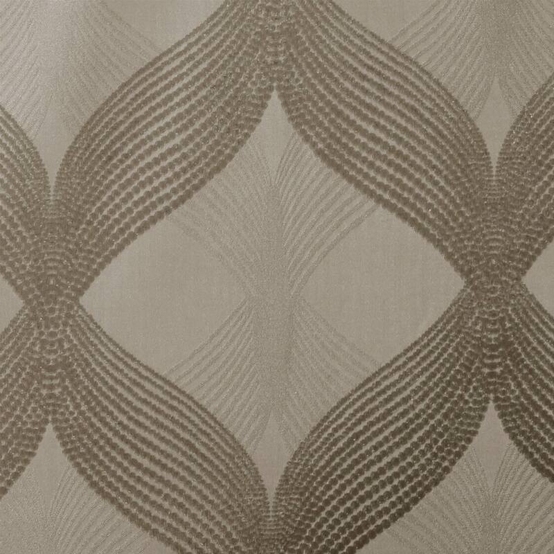Ogee Knitted Jacquard Total Blackout Curtain Panel(Only 1 Pc Panel)