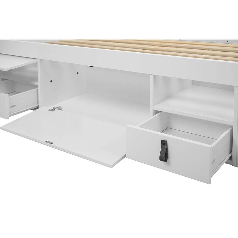 Copper Grove Rivne Storage Platform Bed with Drawers and Shelves