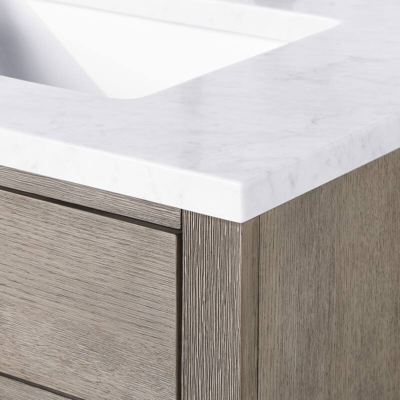 Chestnut 72" Double Bathroom Vanity Vanity with Faucet(s)