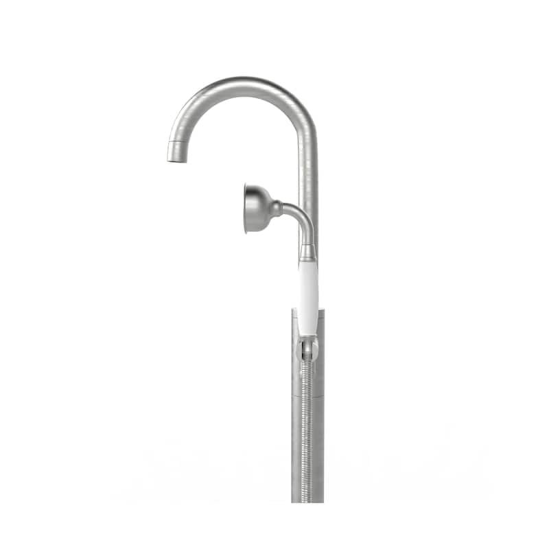 Neptune Single Handle Floor Mounted Gooseneck Freestanding Tub Filler