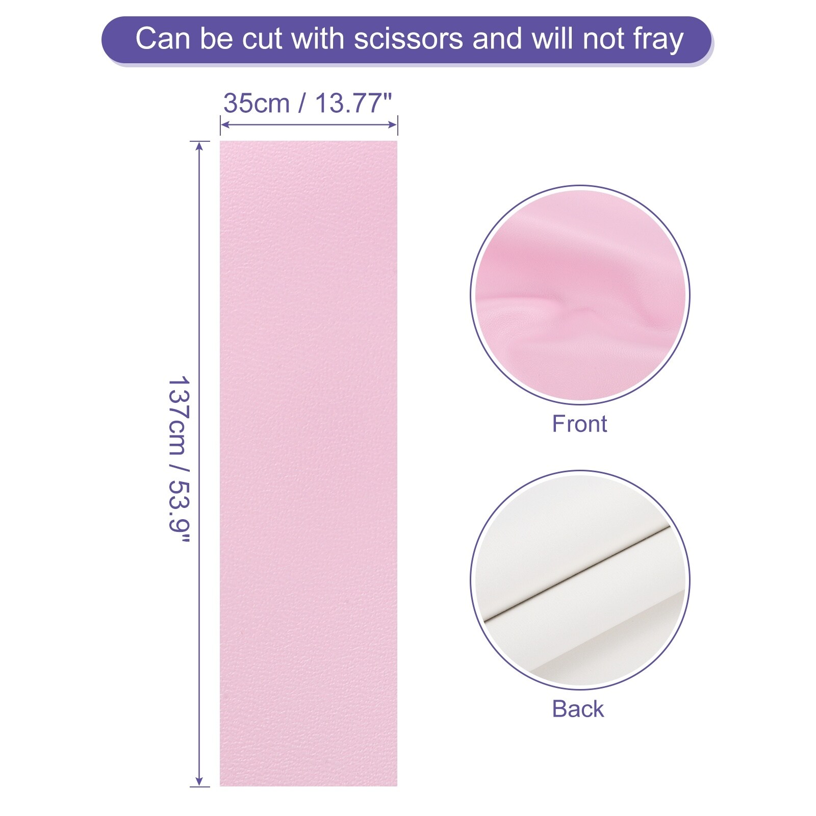 Faux Leather Length PU Leather for Sofa Bags DIY Crafts