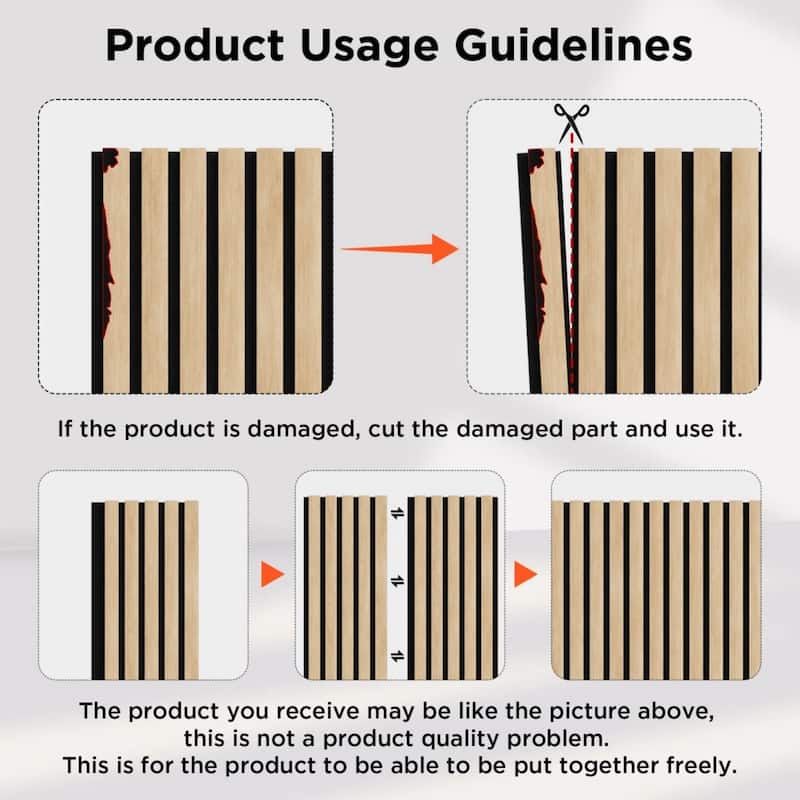 Soundproof Wood Slat Panels Acoustic Wall and Ceiling Panels