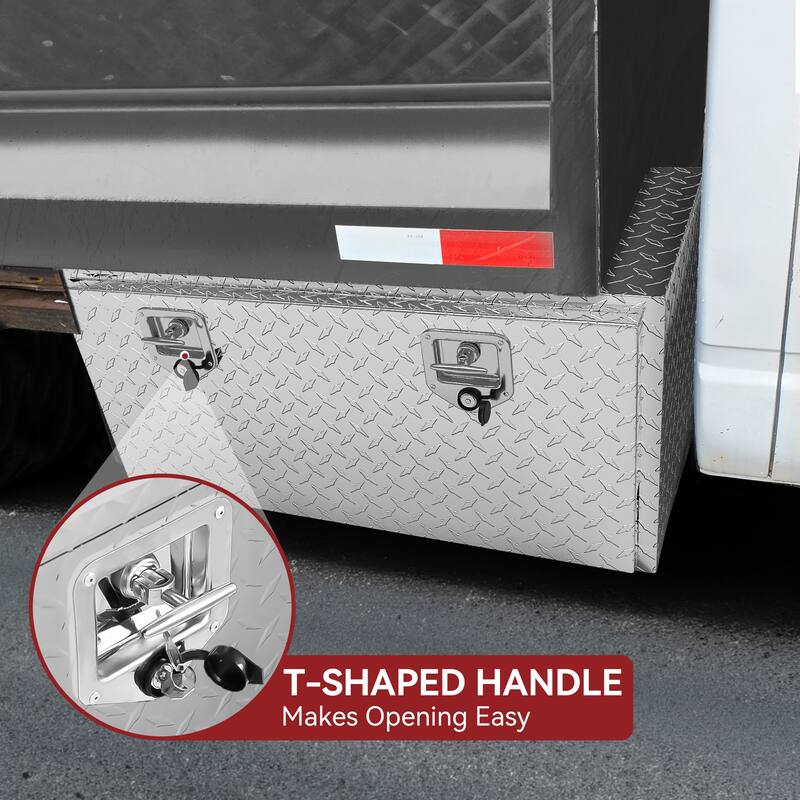 Moasis 24" Aluminum Tool Box Diamond Plate Chest Box