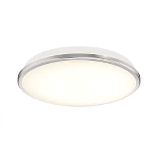 Artika  Modern Flush Mount Ceiling Light Fixture, Chrome - Silver