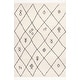preview thumbnail 7 of 14, Nuloom Ivory Contemporary Soft Marrakech Diamond Trellis Aztec Tassel Shag Rug