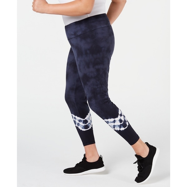 blue athletic leggings