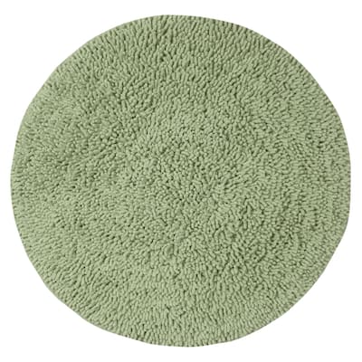 Fantasia Collection Cotton Bathroom Rug, Water Absorbent Bath Rug, Non Slip Shower Rug Machine Washable 30" Round