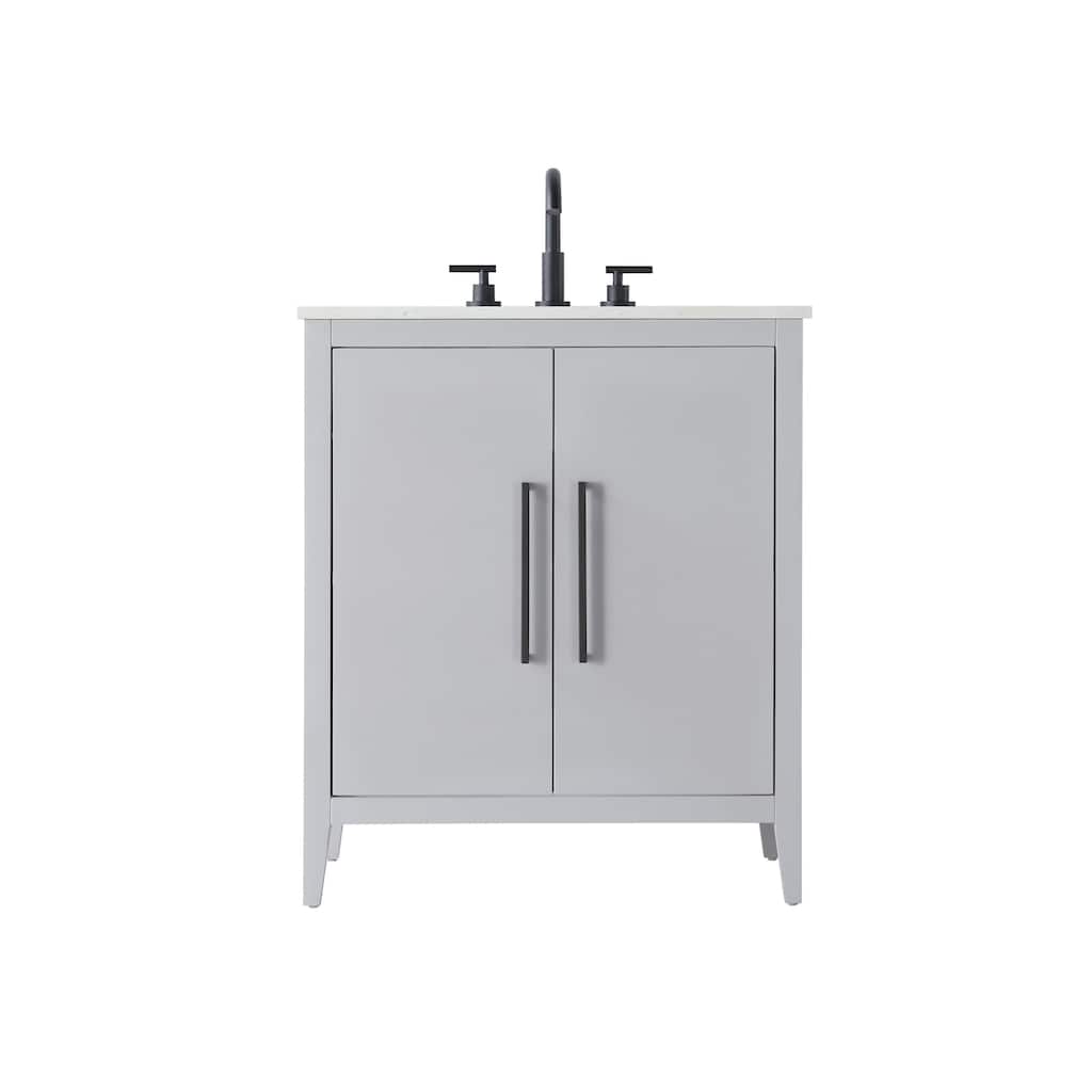 Elegant Lighting VF29330 Millie 30" Free Standing Single Basin Vanity