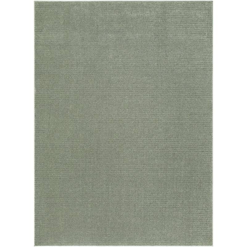 Livabliss Maribor Modern & Contemporary Area Rug - Olive - 5'3" x 7'