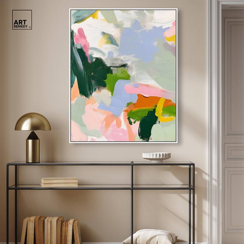 Color Palette Poetry Canvas by Art Remedy