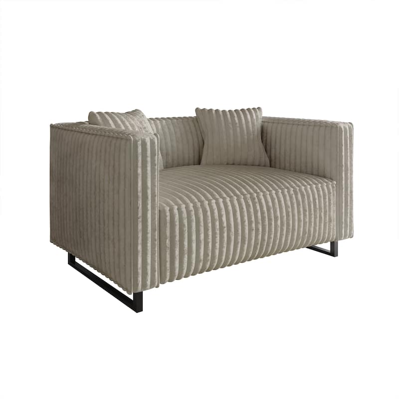 CraftPorch Mid Century Modern Upholstered Loveseat - N/A